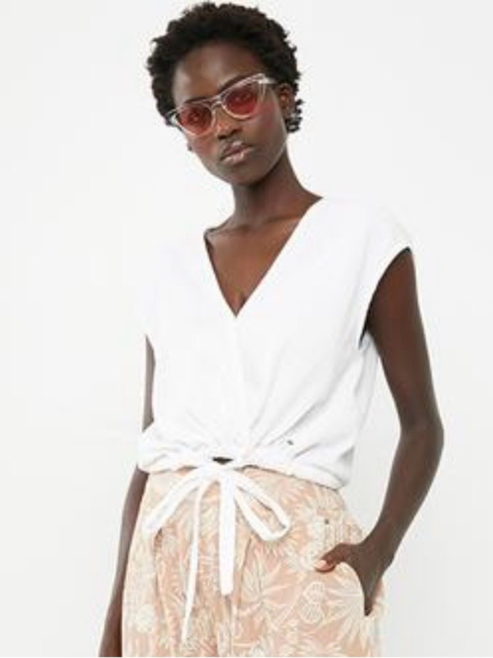 Billabong Heartstrings Wrap Top – White – XS – NWT